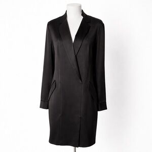 Halston Heritage Classic Black Long Sleeve Dress